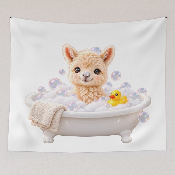 Item preview, Cozy Baby Llama Bubble Bath designed and sold by Sillytoe.