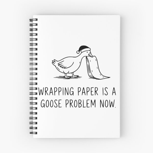 Item preview, Wrapping Paper Is a Goose Problem Now designed and sold by theartfulaspie.