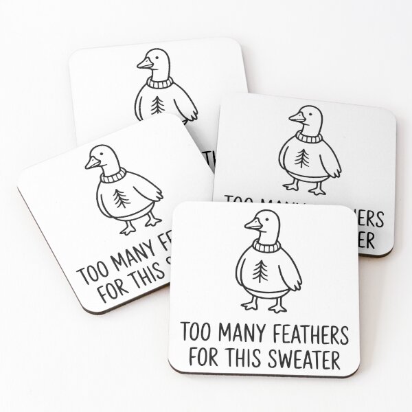 Item preview, Too Many Feathers for This Sweater designed and sold by theartfulaspie.