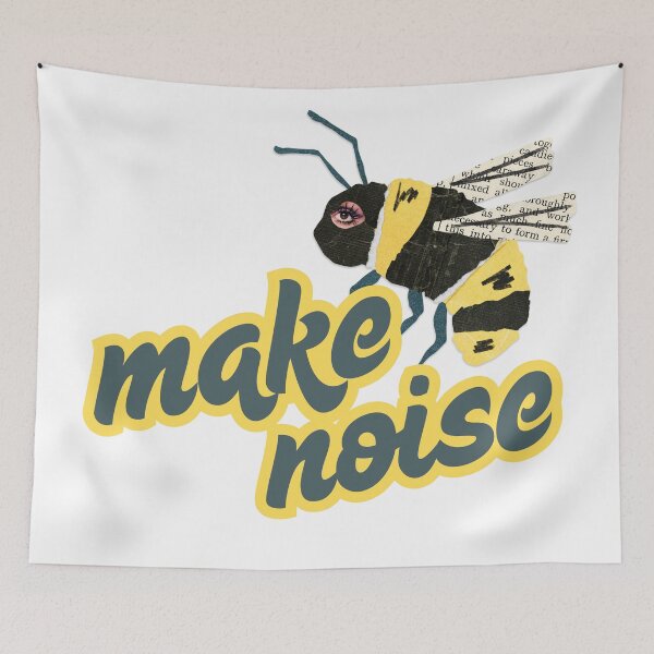 Item preview, Make Noise Paper Collage Bumblebee designed and sold by Fani*.