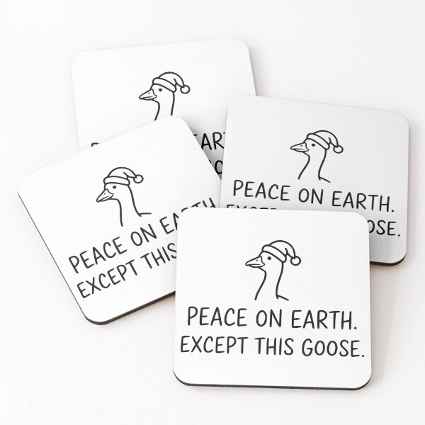 Item preview, Peace on Earth. Except This Goose. designed and sold by theartfulaspie.
