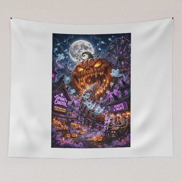 Item preview, Halloween Night — Welcome to Monster City designed and sold by DibujandoPorfa.