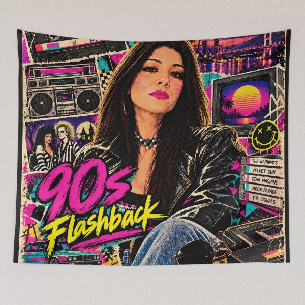 Aperçu de l'œuvre Pop Art nostalgique des années 90 créée et vendue par By Eli.