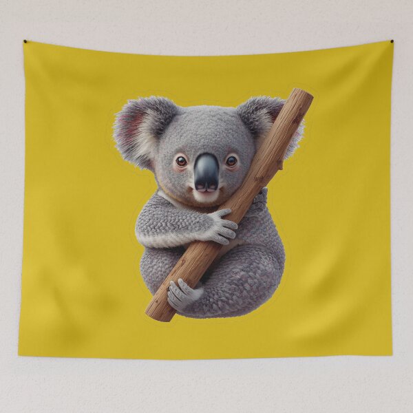 Item preview, Adorable Koala Hugging a Tree Branch designed and sold by MargaretPolanco.