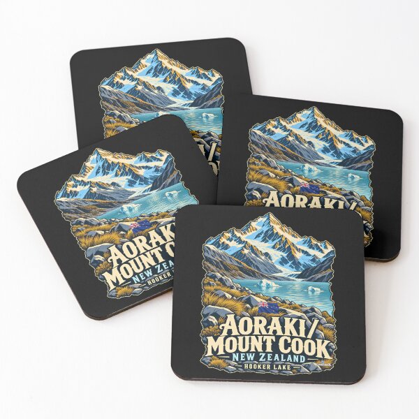 Aperçu de l'œuvre Aoraki Mount Cook Hooker Lake créée et vendue par EvergreenPark - Tee Studio.