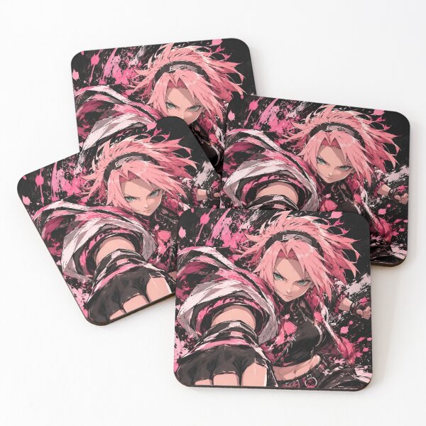 Item preview, Crimson Blossom Street Warrior – Pink Anime-Inspired Female Fighter designed and sold by Dyan4.