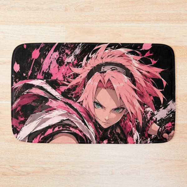 Item preview, Crimson Blossom Street Warrior – Pink Anime-Inspired Female Fighter designed and sold by Dyan4.