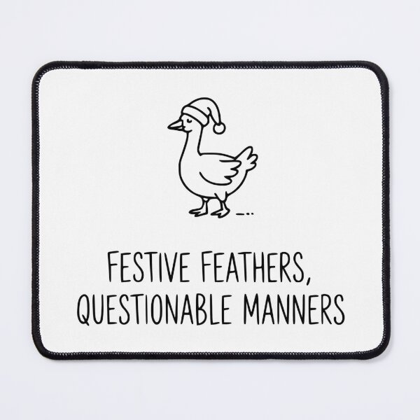 Item preview, Festive Feathers, Questionable Manners designed and sold by theartfulaspie.