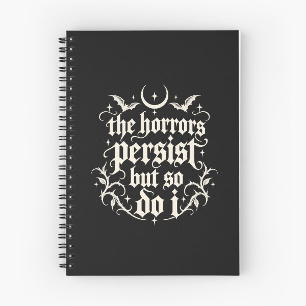 Item preview, The Horrors Persist But So Do I – Gothic Moon and Bats designed and sold by adarth.
