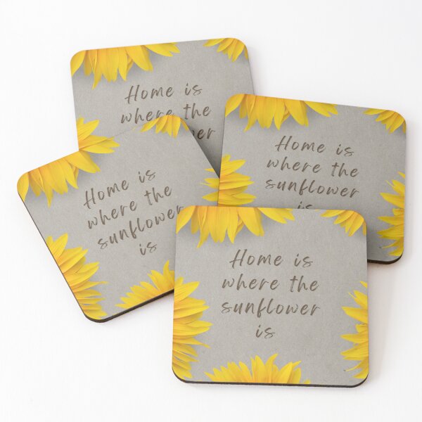 Item preview, Home Is Where The Sunflower Is – Cozy Quote designed and sold by OlhaTironArt.