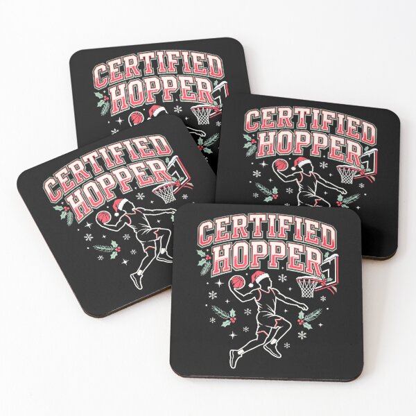 Item preview, Certified Hopper Funny Christmas Basketball Player Santa Hat Hoops Holiday Basketball Lover designed and sold by 519xdesign.