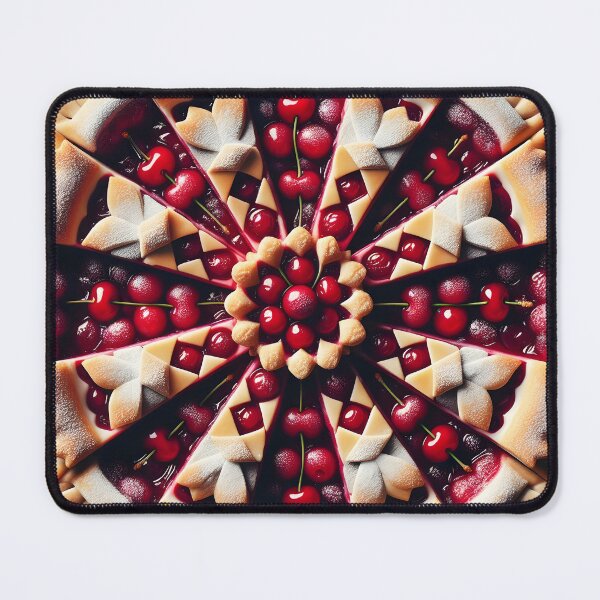 Item preview, Cherry Pie Kaleidoscope – Geometric Pastry Mandala Pattern designed and sold by Apex Designs.