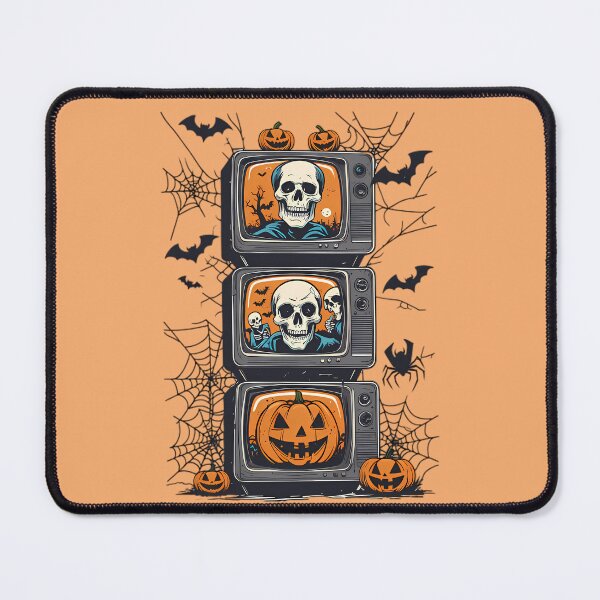 Item preview, Retro TV Halloween Skeleton Pumpkin designed and sold by Structure-Blue.