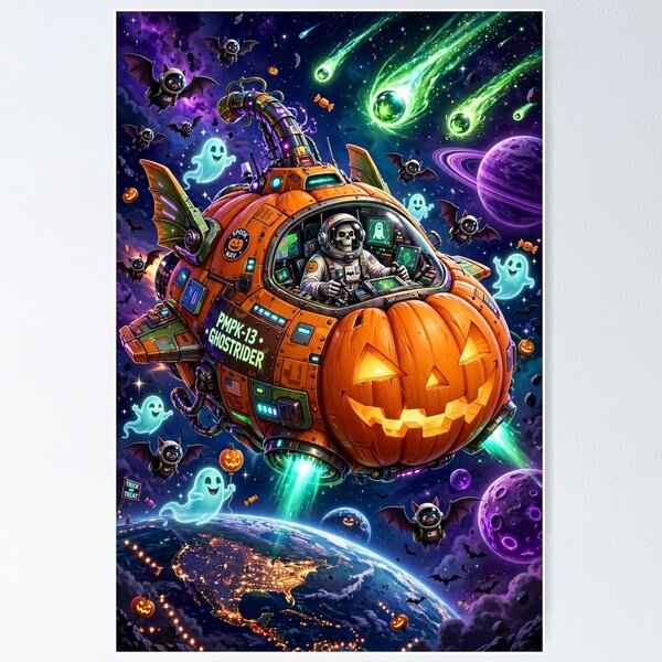 Item preview, Halloween Night — The Pumpkin space designed and sold by DibujandoPorfa.
