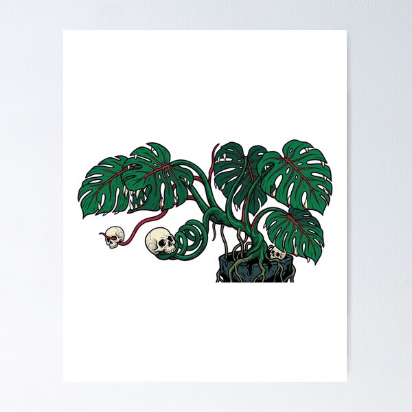 Item preview, Spooky Monstera Monster Plant Halloween Graphic designed and sold by AmadeusModern.