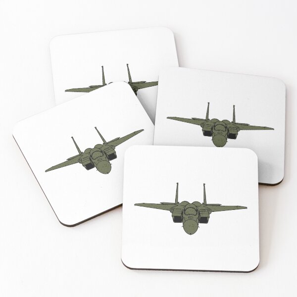 Item preview, Avión de combate F-15 Eagle, vista frontal, color verde oliva, regalo para pilotos de aviación. designed and sold by IRON WINGS /USAF.