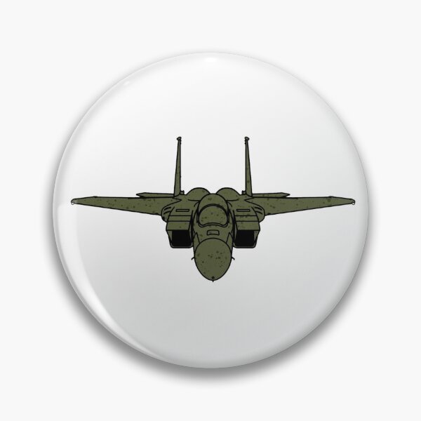 Item preview, F-15 Eagle Fighter Jet Front View Olive Green Aviation Pilot Gift designed and sold by IRON WINGS /USAF.