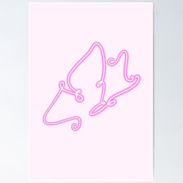 Artikelvorschau, Neon Pink Butterfly entworfen und verkauft von Super Neon Pixels .