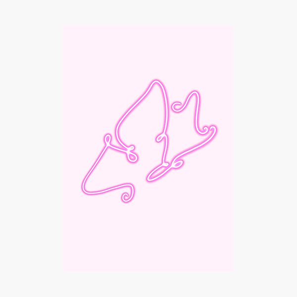 Artikelvorschau, Neon Pink Butterfly entworfen und verkauft von Super Neon Pixels .