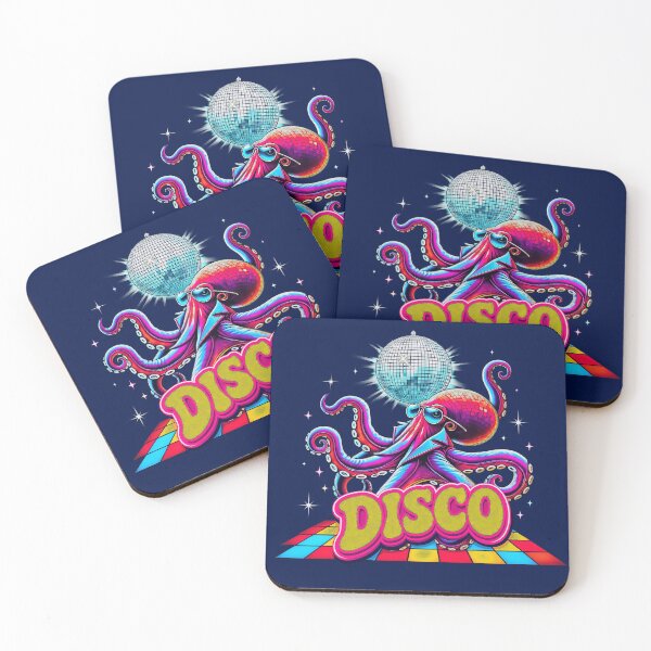 Item preview, Groovy Roller Skating Octopus Disco Mirror Ball Party designed and sold by owenbake.