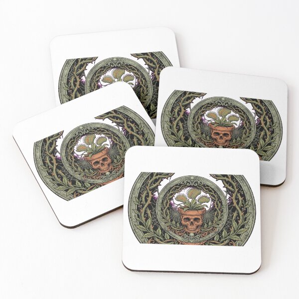 Item preview, Gothic Botanical Society Skull Plant Badge designed and sold by AmadeusModern.