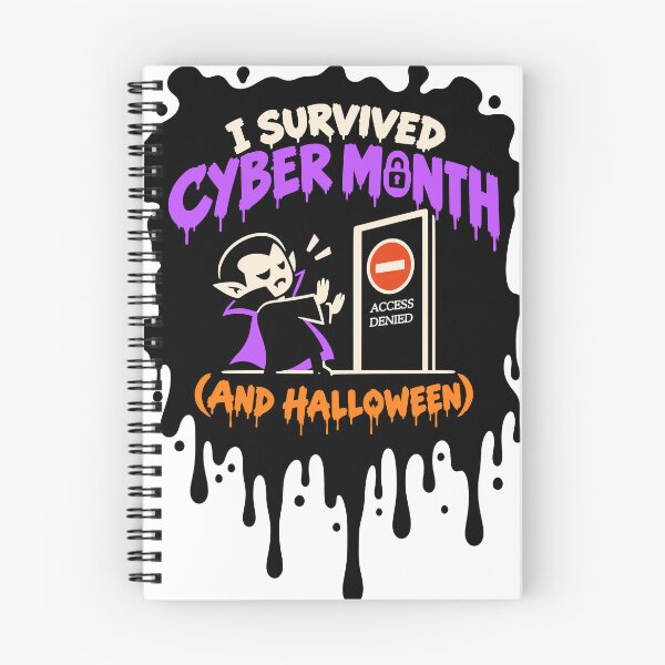 Item preview, I Survived Cyber Month (and Halloween) Sticker designed and sold by TheSoupOfficial.