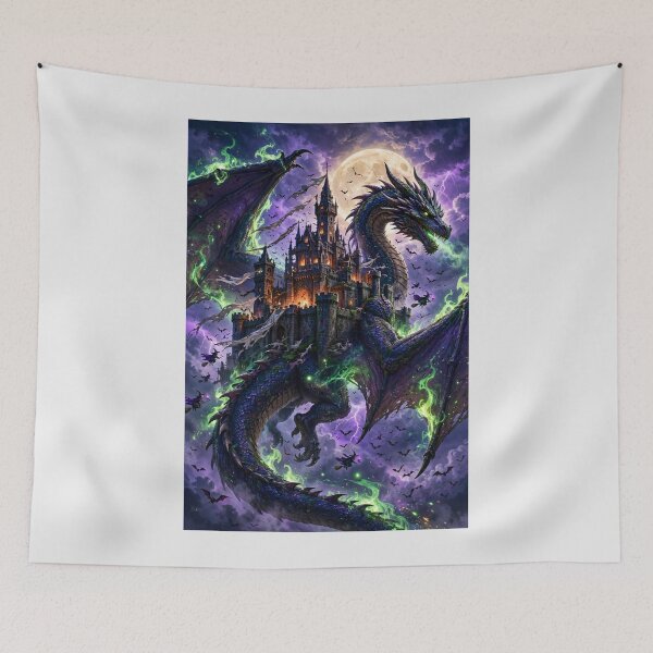 Item preview, Halloween Night — The Castle That Flies designed and sold by DibujandoPorfa.