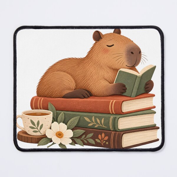 Item preview, Capybara’s Quiet Reading Hour designed and sold by EpicwaveDesigns.