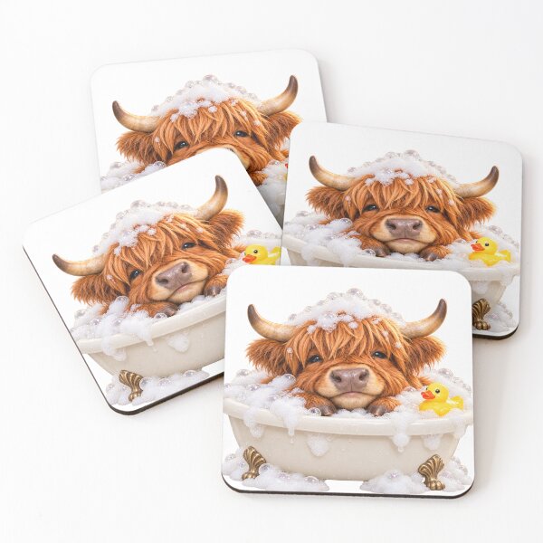 Item preview, Happy Highland Cow Bubble Bath designed and sold by Sillytoe.