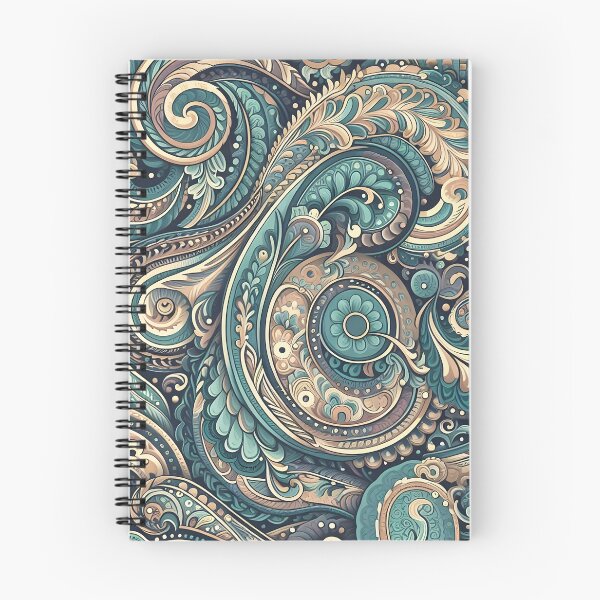 Item preview, Soft Teal Beige Paisley – Vintage Ornamental Boho Pattern designed and sold by Apex Designs.