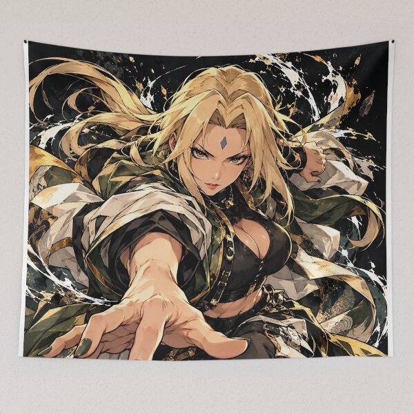 Item preview, Golden Valkyrie Warrior – Blonde Anime-Inspired Female Fighter designed and sold by Dyan4.