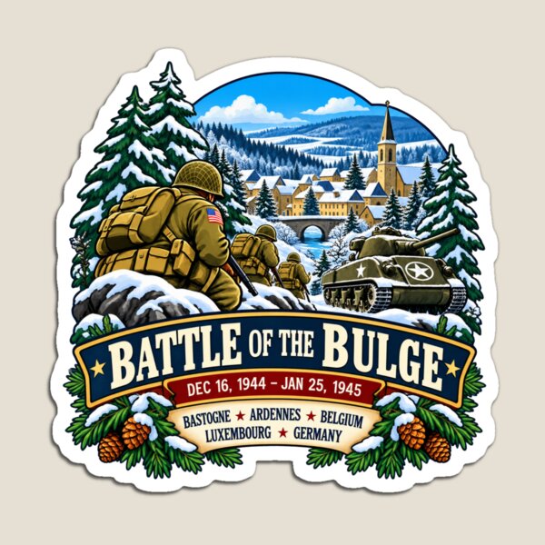 Item preview, Battle of the Bulge 1944-1945 WWII designed and sold by Myra365Art.