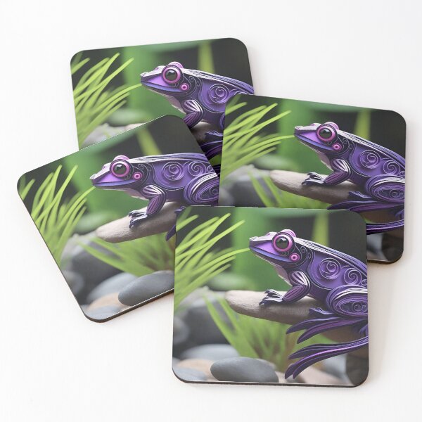 Item preview, The Curious Purple Pond Creature designed and sold by tambanow.