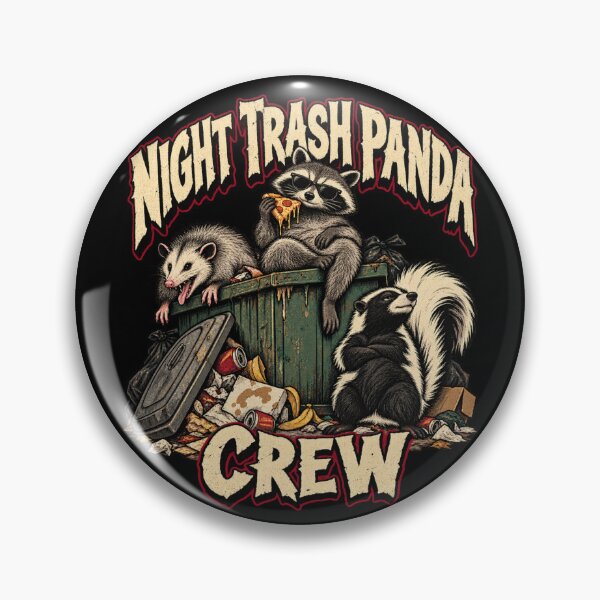 Item preview, Night Trash Panda Crew Funny Raccoon Opossum Skunk Dumpster Diving designed and sold by GibasVisuals.