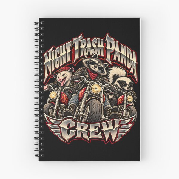 Item preview, Night Trash Panda Crew Funny Raccoon Opossum Skunk Biker Gang designed and sold by GibasVisuals.
