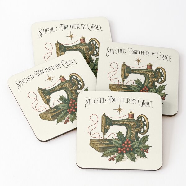 Item preview, Vintage Sewing Machine Christmas Sewing Lover designed and sold by Sachie's Studio.