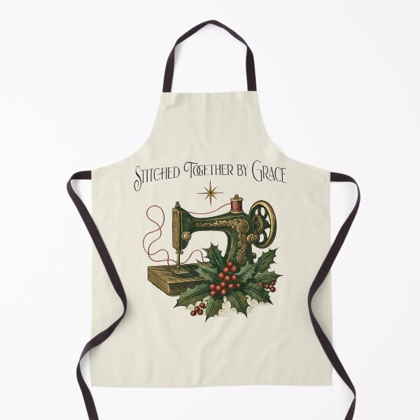Item preview, Vintage Sewing Machine Christmas Sewing Lover designed and sold by Sachie's Studio.