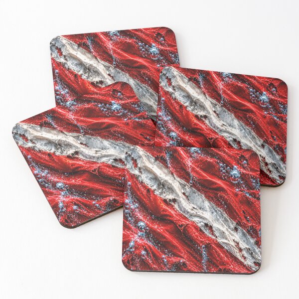 Item preview, Scuba Diving Flag – Distressed Red and White Diver Down Flag designed and sold by artistwill.
