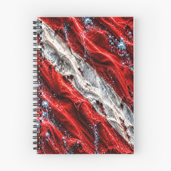 Item preview, Scuba Diving Flag – Distressed Red and White Diver Down Flag designed and sold by artistwill.