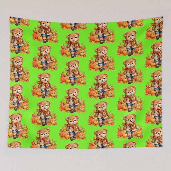 Item preview, Autumn Harvest Teddy Bear Sticker, Cute Fall Pumpkin Bear Gift designed and sold by HoMya.