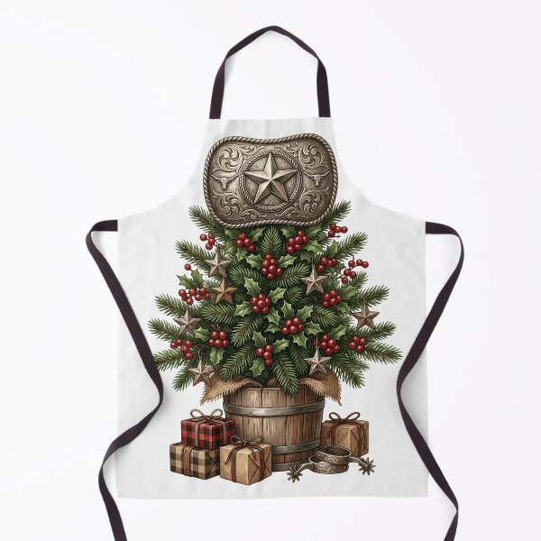 Item preview, Western Christmas Tree Cowboy Belt Buckle Country Christmas, Funny Shirt, gift for Mom, dad gift, gift for birthday Essential T-Shirt designed and sold by GAIDREDA.