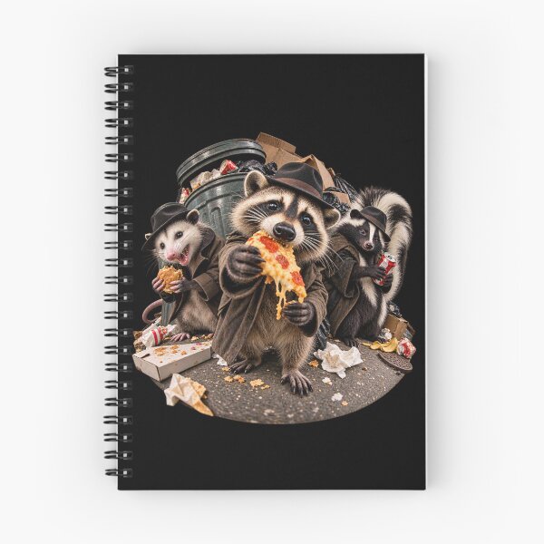 Item preview, Night Trash Panda Crew Funny Raccoon Opossum Skunk Pizza Bandits designed and sold by GibasVisuals.