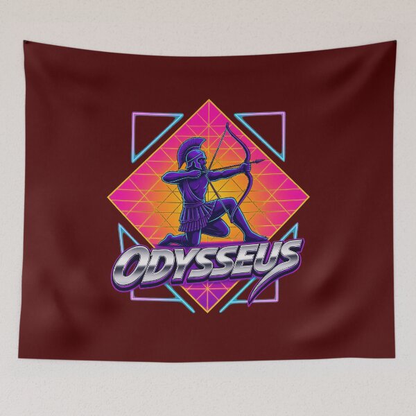 Item preview, Odyssey 80s Synthwave Greek Archer Neon Grid Vintage designed and sold by duanehamilton.