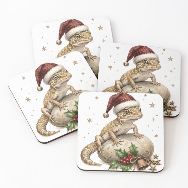 Item preview, Christmas Gecko Santa Hat Cute Lizard Reptile Lover, gift for Mom, dad gift, gift for birthday Essential T-Shirt designed and sold by GAIDREDA.