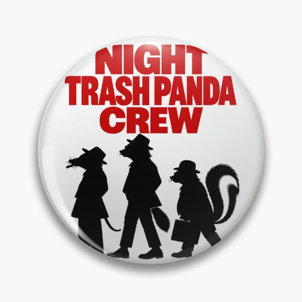 Item preview, Night Trash Panda Crew Funny Raccoon Opossum Skunk Silhouette designed and sold by GibasVisuals.