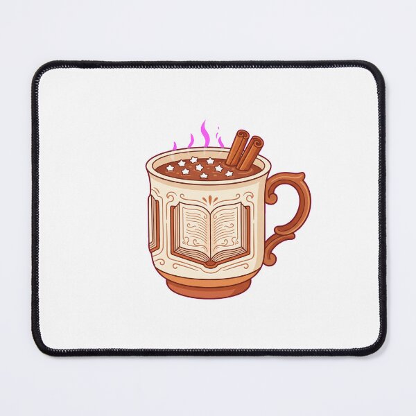 Item preview, Hot Cocoa and Books Ceramic Mug Illustration designed and sold by AmadeusModern.