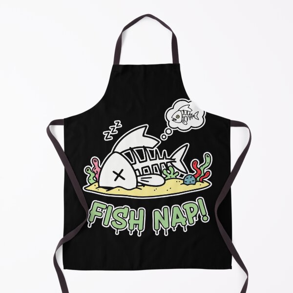 Item preview, Fish Nap! Fish Skeleton Cartoon designed and sold by Taridesign.