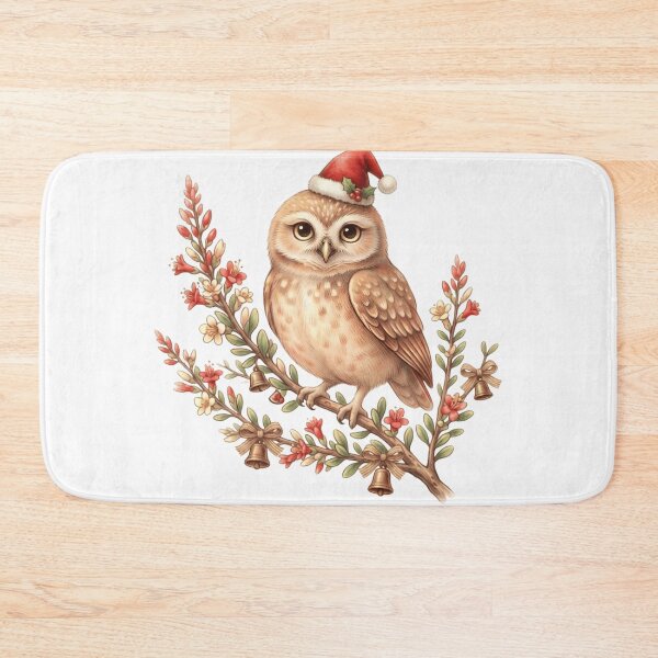 Item preview, Christmas Owl Santa Hat Cute Owl Holiday Bird Lover, gift for Mom, dad gift, gift for birthday Essential T-Shirt designed and sold by GAIDREDA.
