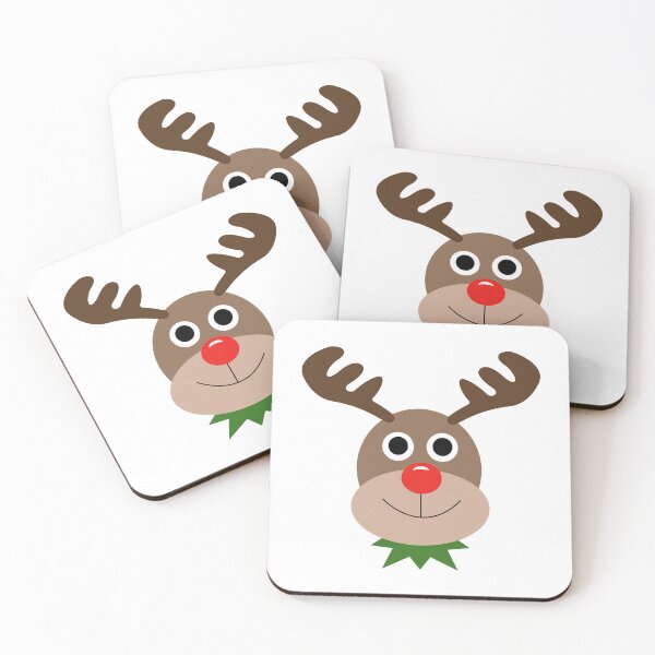 Item preview, Smiling Christmas reindeer designed and sold by expresiones8.