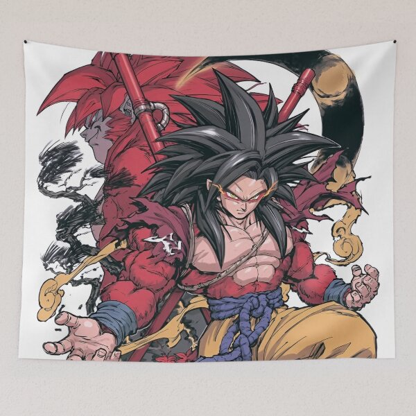 Item preview, Saiyan Red Warrior Anime Superpower Battle Artwork designed and sold by Dyan4.